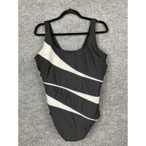 Miraclesuite Helix One Piece in Color block Black & White Size 20